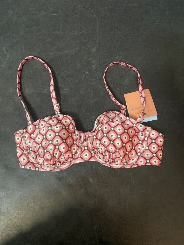Photo 1 of Size 36C Women's Geo Print Balconette Underwire Bikini Top - Shade & Shore™ Multi 36C