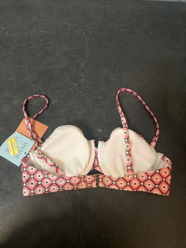 Photo 1 of Size 36C Women's Geo Print Balconette Underwire Bikini Top - Shade & Shore™ Multi 36C