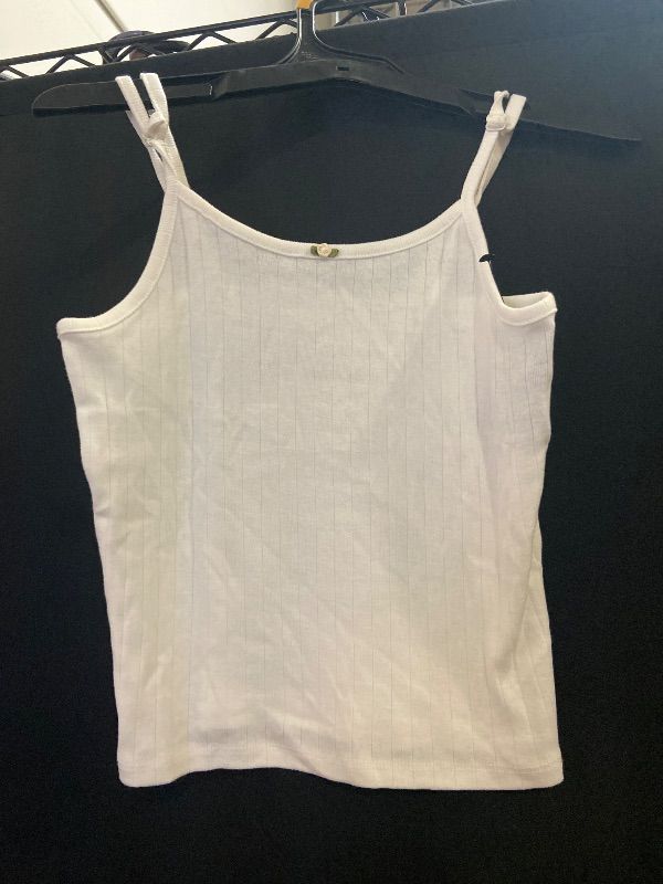 Photo 1 of Size L (10-12) Girls' Pointelle Cami - Art Class™ White L

