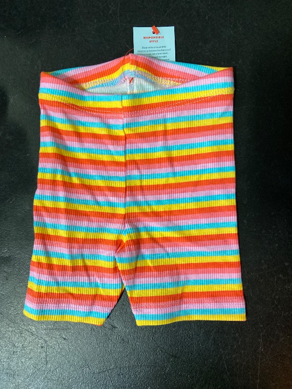 Photo 1 of Size 12M Toddler Girls' Ribbed Striped Bike Shorts - Cat & Jack™ 12M