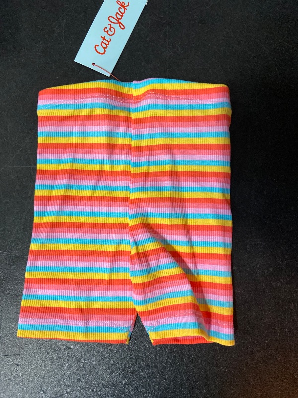Photo 1 of Size 12M Toddler Girls' Ribbed Striped Bike Shorts - Cat & Jack™ 12M
