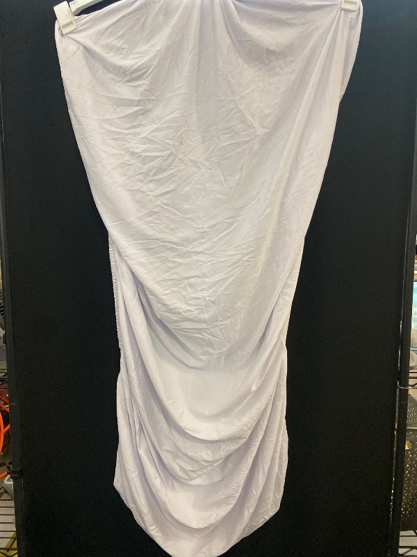 Photo 1 of 4 Pack Spandex Tablecloth Table Top Cap Cover Washable Elastic Rectangle Tablecloth for 6 FT Folding Tables for Indoor Outdoor Party (72 x 30 Inches, White)
