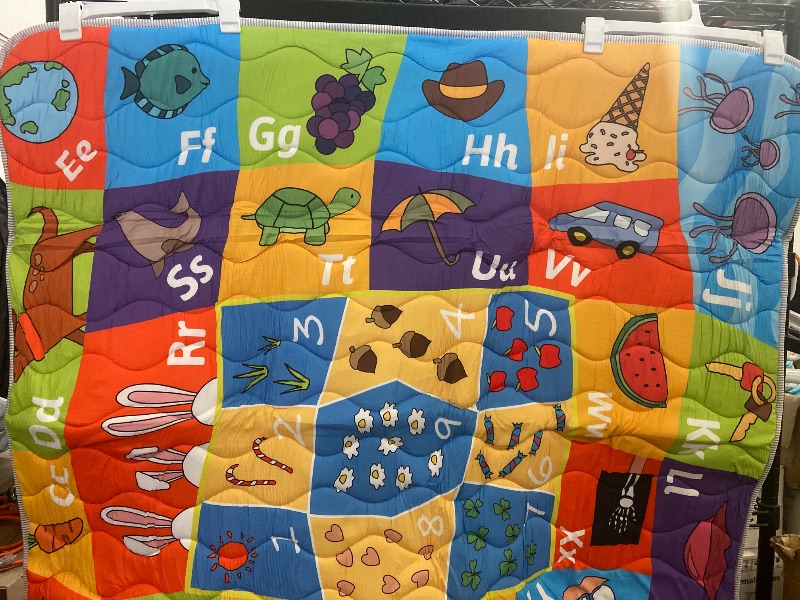 Photo 1 of Beavtaens Baby Play Mat, Foam 50" X 50" Playpen Mat, Thick Crawling Portable Baby Floor Mat, Non-Slip, Machine Washable (Educational)
