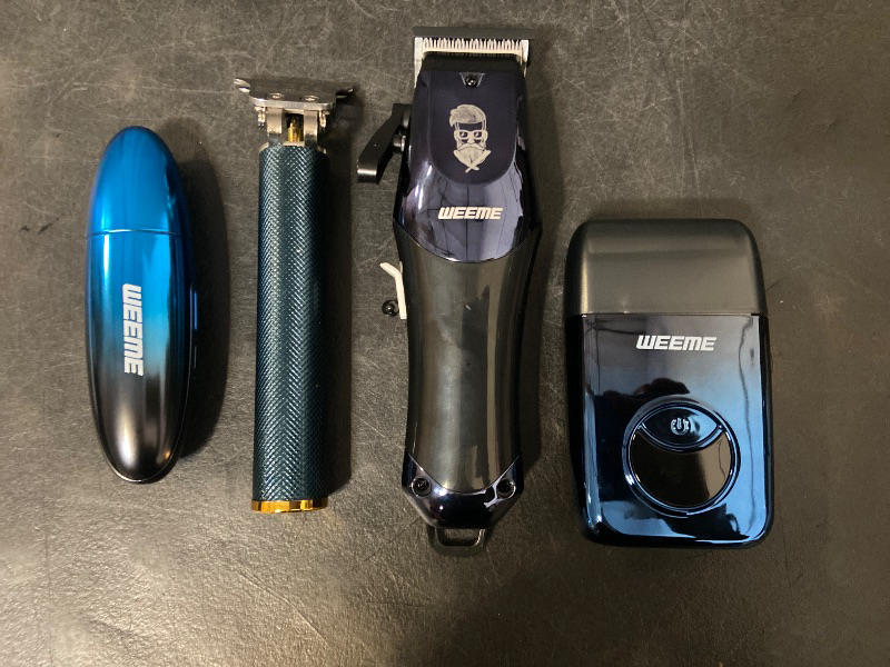 Photo 1 of Weeme Electric Set for Men, USB Rechargeable Trimmer Kit with T-Head, Nose Hair Clipper, Perfect Gift for Him, Beard Hair Shaver, Multifunctional Clippers
