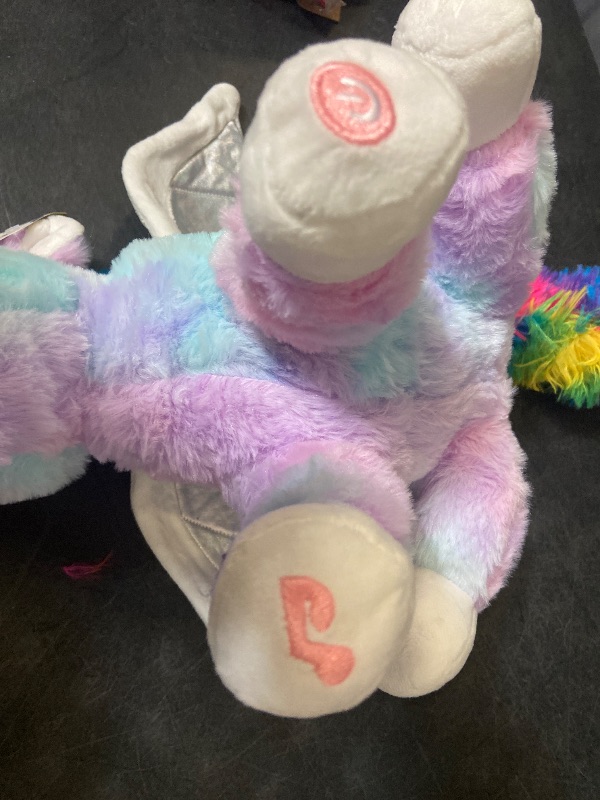 View 4 of 16.5" Light up Unicorn Stuffed Animal Rainbow Unicorn Soft Plush Toys Birthday Christmas Children's Day Gifts for Toddlers Boys Girls Kids