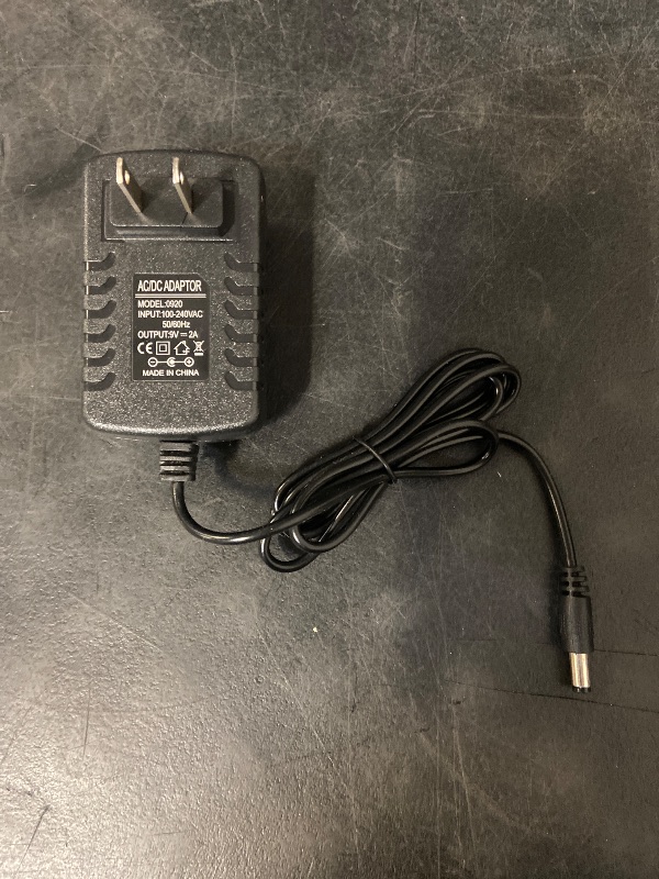 Photo 1 of Compatible DC 9V AC Adapter Charger Compatible for Model AD 0920 UL (8) Class 2 Power Cord Power Adapter Charger Wire New
