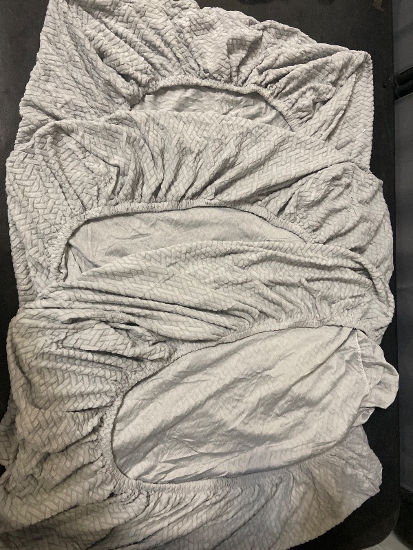 Photo 1 of 9 pc Couch Cover, Universal Stretch Chaise Sofa Slipcovers,Anti-Slip L Shape Sofa Covers, Sofa Slipcover for 3 Cushion Couch - Elastic Furniture Protector (Weave Light Grey, Triple Seat Cover)