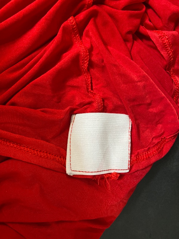 Photo 1 of 4 Pack Red Table Cloths Rectangle 6FT, Tablecloths Rectangular Stretch Spande...