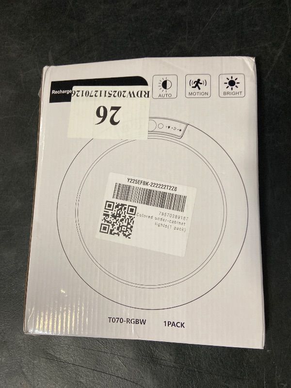 Photo 1 of 7.5 in. 1-Light RGB White Round Dimmable Motion Sensor Integrated LED Flush Mount Ceiling Light with Remote for Bedroom
