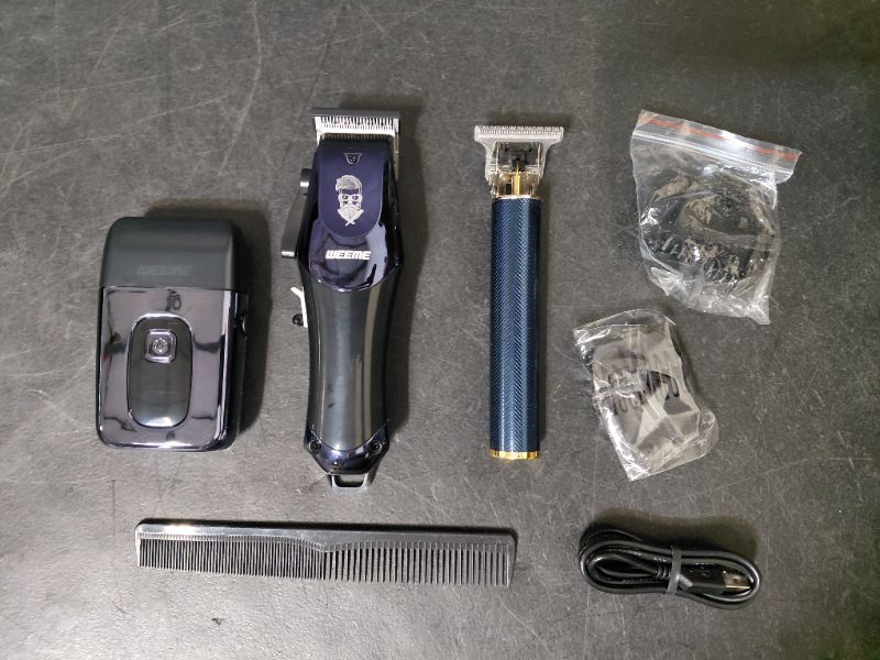 Photo 1 of Weeme Electric Set for Men, USB Rechargeable Trimmer Kit with T-Head, Perfect Gift for Him, Beard Hair Shaver, Multifunctional Clippers
