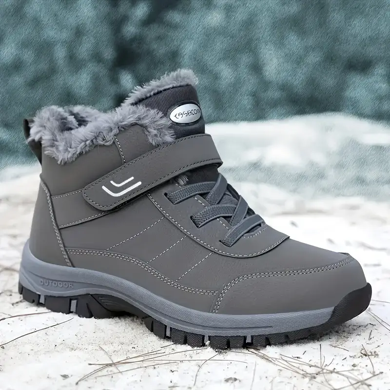 Photo 1 of Size (37/6.5) Fashion Anti-Slip Winter Thickened Warm Shoes, Couple's Matching Ankle Boots, Outdoor Sports Hiking Boots