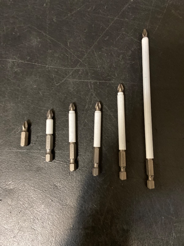 Photo 1 of 6PC 50mm 2inch phillips ph2 impact screwdriver bit perfect