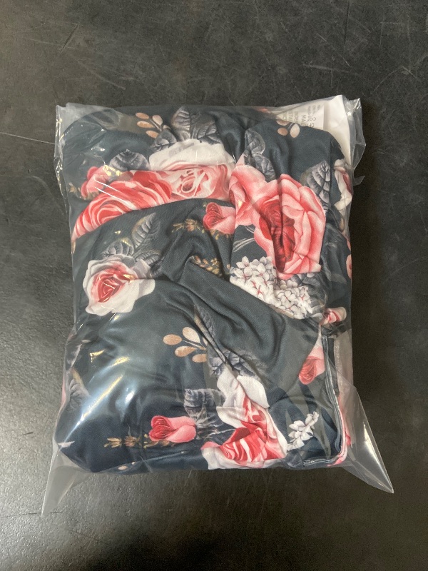 Photo 1 of Baby Car Seat Cover - Black Flowers