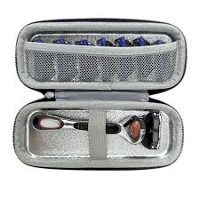 Photo 1 of Waterproof Travel Portable Shave Kit for Men Organize Hard Shell Storage Case Zipper EVA Shaving Bag