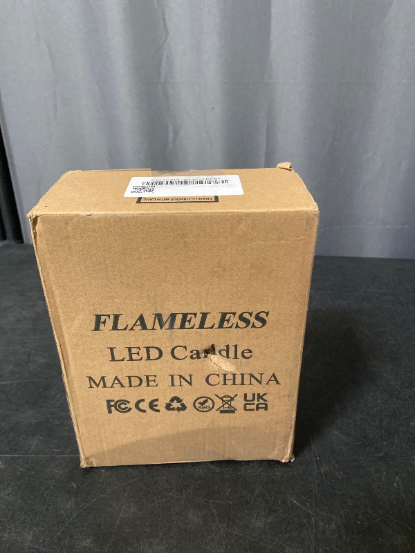 Photo 1 of Black Fake Candles Battery Operated, Flickering Flameless Candles with Timer and Remote, Glass LED Electric Pillar Candles Set of 3 for Home Coffee Table Bathroom Decor