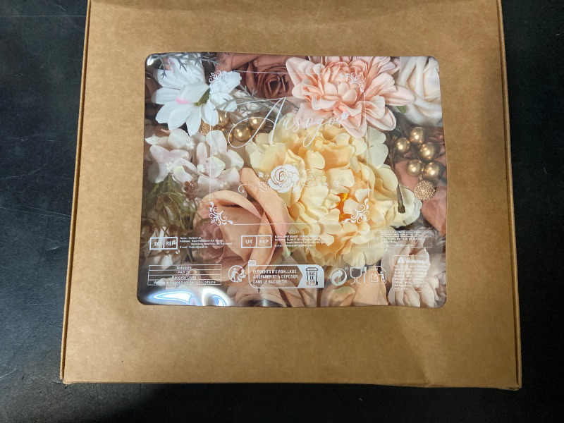 Photo 1 of Artificial Flowers Combo Box Set 35pcs Silk Champagne Fake Rose, Peonies with Stem for DIY Wedding Cake Arch Bouquets Baby Bridal Shower Centerpieces Party Wall Home Decorations
