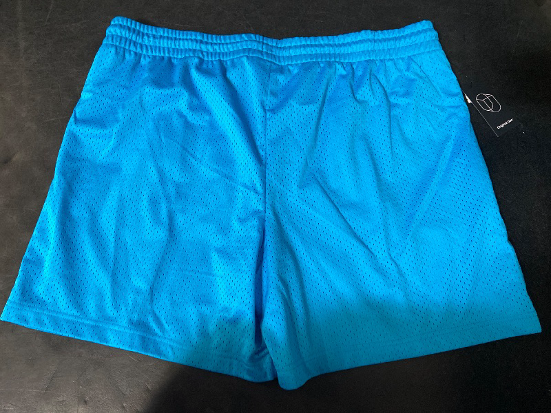 Photo 1 of (XL) Men's 7" Mesh Shorts - Original Use™ Turquoise Blue XL: Lightweight Recycled Polyester, Drawstring Waist, Machine Washable