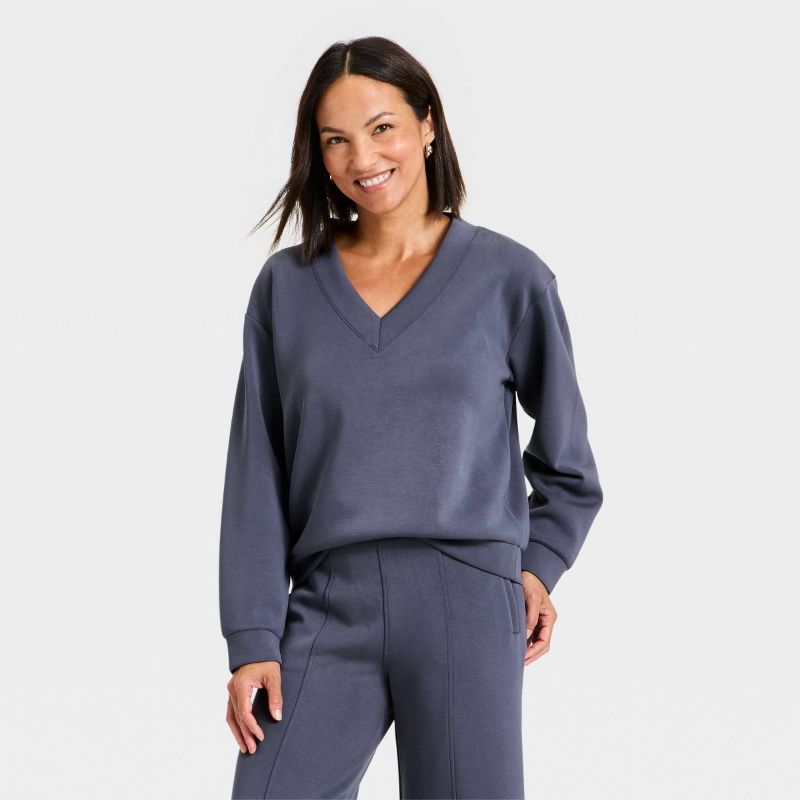 Photo 1 of Size S Women's Sandwash Sweatshirt - A New Day™