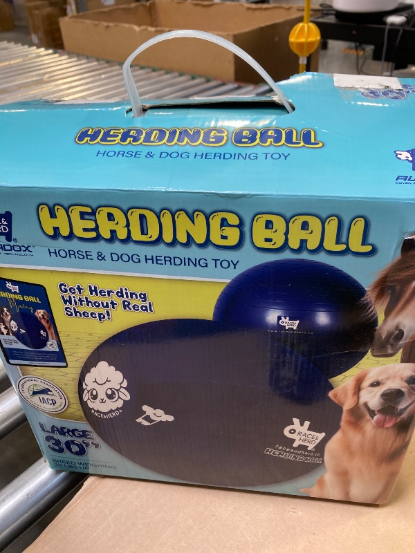 Photo 1 of Race&Herd 30'' Original Herding Ball for Dogs, Giant Herding Ball for Australian Shepherds, Dog Training Toy for Large Breeds, Dog Herding Toy for Outdoor Play