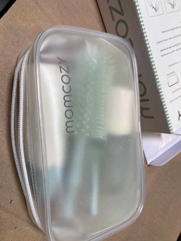 Photo 1 of Momcozy Bottle Brush Kit, Innovative Push-Press Design for Better Cleaning - Baby Bottle Cleaner Brush for Baby Bottle, Breast Pumps, Nipples, and More - Can Generate Foam for Better Cleaning, Green
