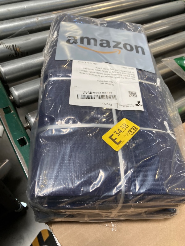 Photo 1 of 6 Pack Extra Heavy Duty Large Moving Bags with Strong Zipper & Comfortable Handles, Sturdy & Durable Clothes Storage Bags Totes Bins, Blue Packing Moving Boxes for College Supplies, Dark Blue