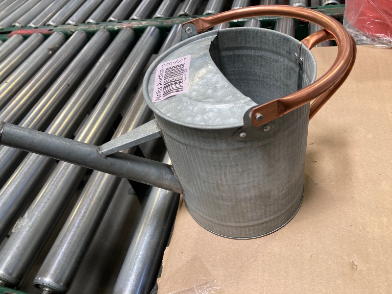 Photo 1 of HORTICAN 1 Gallon Watering Can, Metal Watering Can with Removable Spout, Farmhouse Galvanzied Water Can, Nice Plant Water Can for Indoor Use and for Outdoor Use