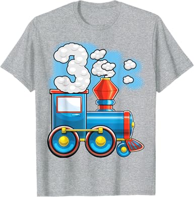Photo 1 of 4T---Chugga Chugga Train 3rd Birthday Party Supply Birthday Boy T-Shirt