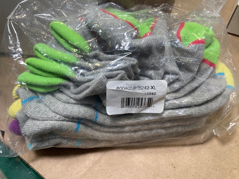 Photo 1 of 4pairs only----Comfoex 12 Pairs Girls Socks Ankle Athletic Socks Cotton Sports Socks With Cushioned Sole For Big Little Kids