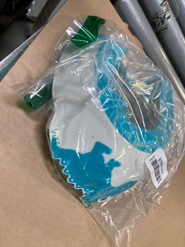 Photo 1 of Baby Shower Cap Shield, Shower Cap for Kids, Visor Hat for Eye and Ear Protection for 0-9 Years Old Children,Cute Dinosaur/Crocodile/Hippo shape Makes the Baby Bath More Fun (Dinosaur, Blue)