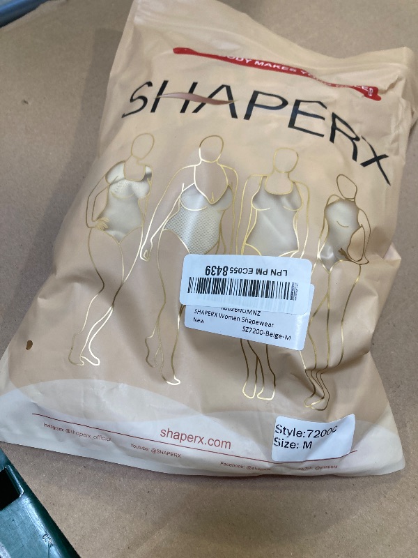Photo 1 of m---SHAPERX Women's Fajas Colombianas Shapewear Postpartum Tummy Control Body Shaper Butt Lifter Bodysuit,SZ7200-Beige-M