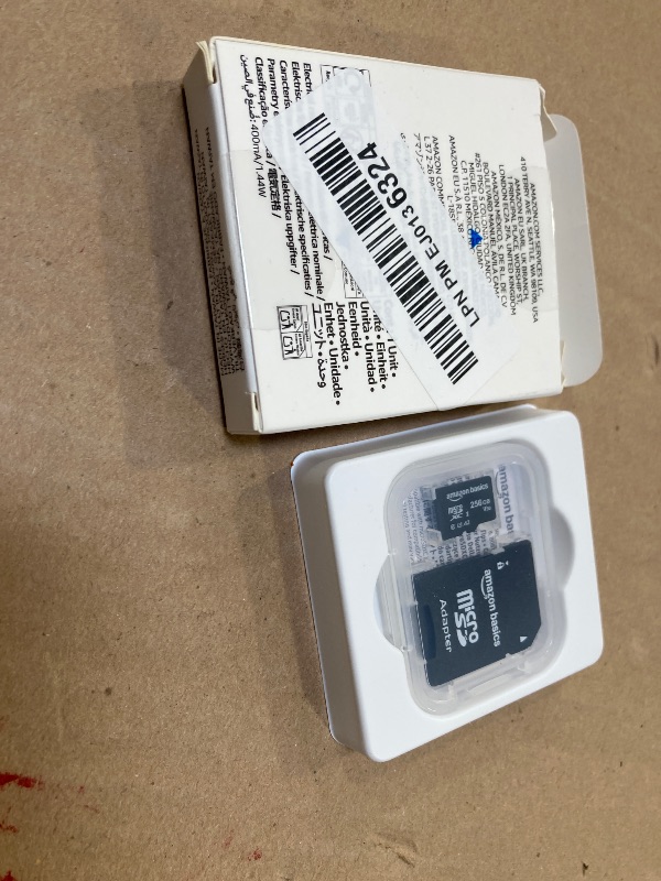 Photo 1 of Amazon Basics Micro SDXC Memory Card with Full Size Adapter, A2, U3, Read Speed up to 100 MB/s, 256 GB, Black