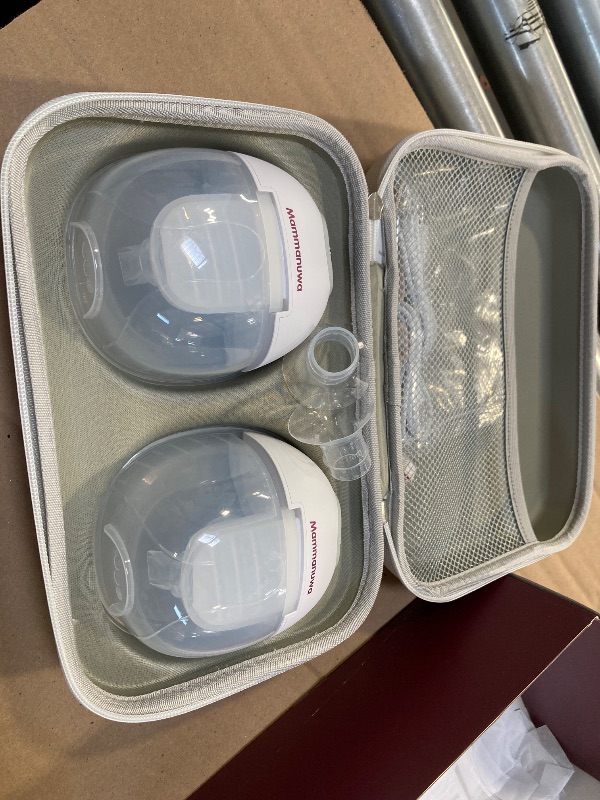 Photo 1 of Mammanuwa Electric Breast Pump - Lightweight, Portable, & Hands-Free with Baby Mouth Technology - BPA-Free, 4 Modes, 9 Levels - Elevate Your Breastfeeding Style with Mammanuwa S32 (White)