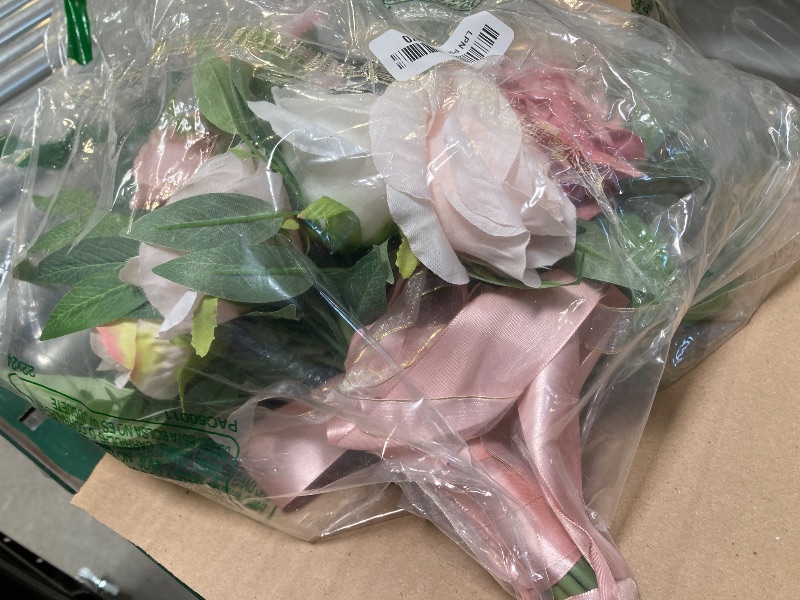 Photo 1 of   Bouquet Artificial Roses Flowers  Decoration 