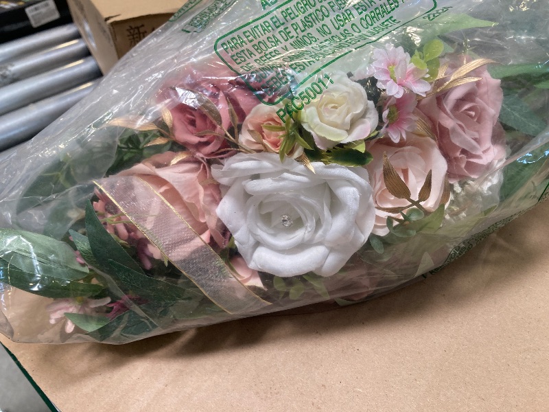 Photo 1 of   Bouquet Artificial Roses Flowers  Decoration 