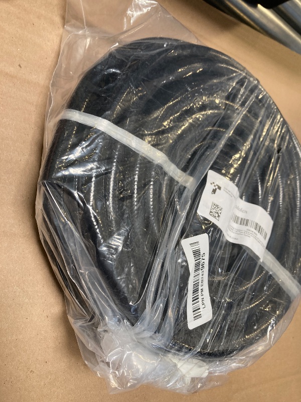 Photo 1 of 50FT 1/2 Inch Drip Irrigation Tubing with 4 Pack 1/2" to 1/4" Drip Irrigation Fittings, Drip Line Hose & Push-to-Fit 6 Way Splitter Connectors,for Drip Irrigation Parts, Drip Irrigation System