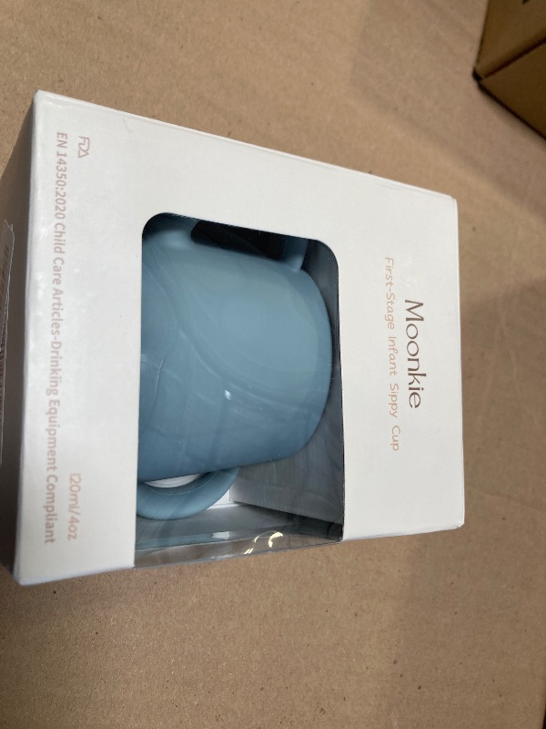 Photo 1 of Moonkie Silicone Baby Sippy Cups | 3 Stages Training Cup Straw Cup for Infants Toddlers and Kid | 4 oz 1Pack