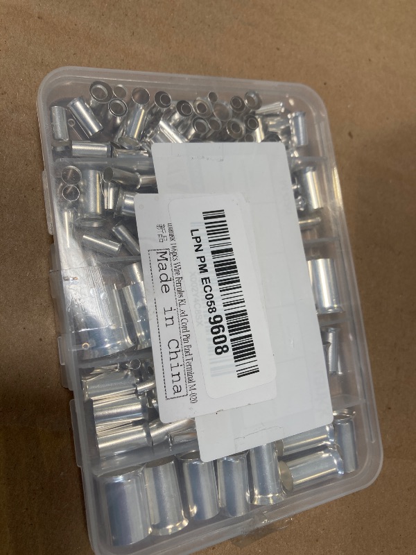 Photo 1 of mankk 166 Pcs Wire Ferrules Kits Silver Plated Copper Crimp Terminal Connector 8 Sizes AWG (1/0 2/0 2 4 6 8 10 12) Sleeves Insulated Cord Pin End Terminal M-020