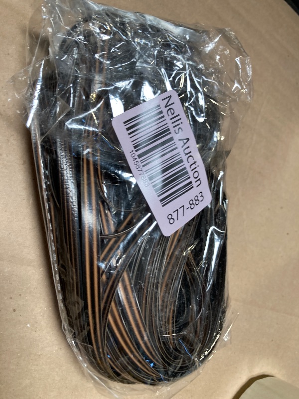 Photo 1 of Laphivieh 120 Ft Wicker Repair Kit, Plastic Wicker Repair Supplies, Gradient Dark Brown with Visible Mixed Color Stripes, Synthetic Rattan Replacement Material for Patio Wicker Furniture Repair