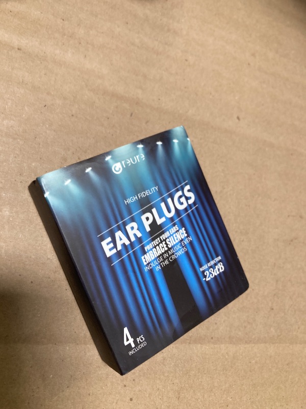 Photo 1 of Reure High Fidelity Concert Ear Plugs, Noise Cancelling Silicone Ear Plugs 2 Pairs Great for Concerts Loud Music, Musicians, Motorcycles, Airplanes, Raves, Hearing Protection -23 dB