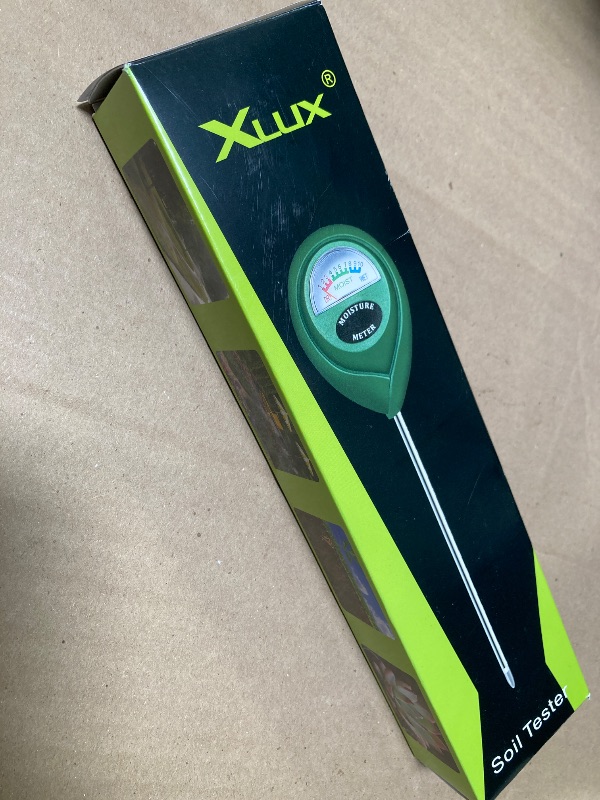 Photo 1 of XLUX Soil Moisture Meter, Plant Water Monitor, Hygrometer Sensor for Gardening, Farming, Indoor and Outdoor Plants, No Batteries Required