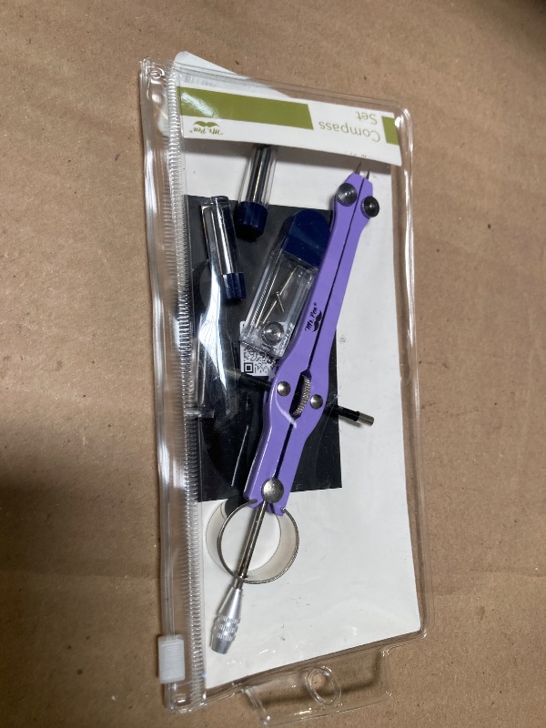 Photo 1 of Mr. Pen- Professional Compass for Geometry, Purple with Extra Leads, Metal Compass with Lock, Drawing Compass, Geometry Compass, Math Compass, Compass Drawing, Drafting Compass, Drafting Tools