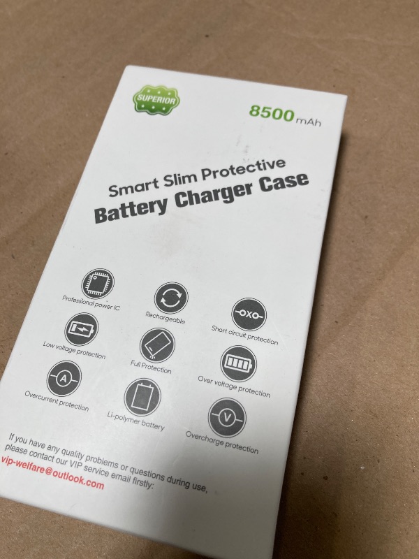 Photo 1 of Battery Case for iPhone 16 Pro, 15W Fast Charging Case Charger 8500mAh Ultra-Slim Lightweight Powerful Battery Pack Rechargeable Anti-Fall TPU Juice Box for iPhone 16 Pro Charging Case(6.3") Black