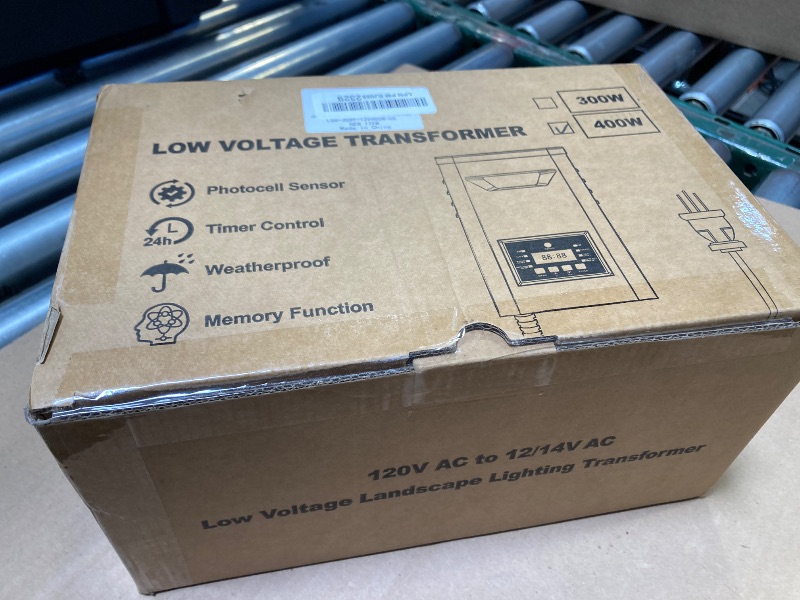 Photo 1 of 400W Low Voltage Landscape Transformer, Landscape Lighting Transformer with Timer and photocell Sensor, 120V AC to 12V/14V AC Outdoor Weatherproof Low Voltage Transformers for Landscape Lighting