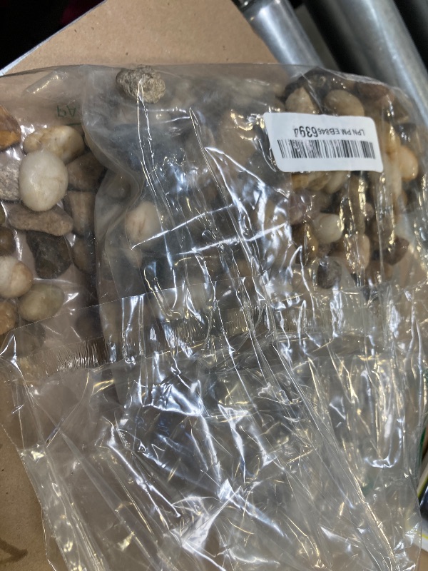Photo 1 of 3 lbs Approx. 430 River Rocks Stones for Plants Pebbles for Indoor Plants | Aquarium Fish Tank Rocks | Polished Decorative Rocks for Vases (0.3-0.6 Inches)