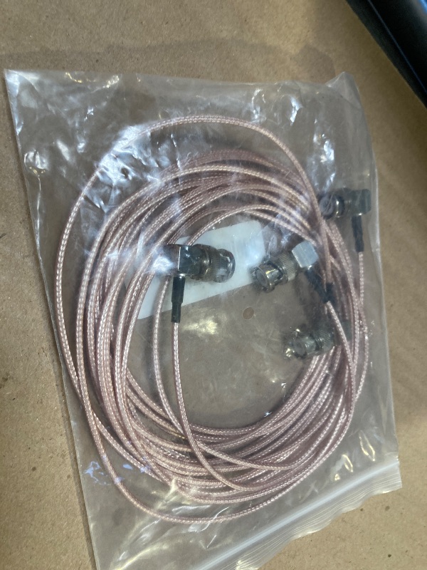Photo 1 of urcianow BNC Male Right Angle to 90 Degree BNC Male 10Ft BNC Elbow Cable RG316 Coaxial Cable BNC Connector Right Angle Extension Cable 3M for WiFi Antenna Pigtail Jumper HD SDI Video (2 Pieces)