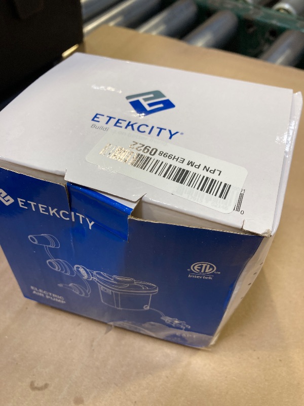 Photo 1 of Etekcity Electric Air Pump Air Mattress Portable Pump for Inflatables Couch, Pool Floats, Blow Up Pool Raft Bed Boat Toy, Quick-Fill AC Inflator Deflator with 3 Nozzles, 110-120 Volt, Black