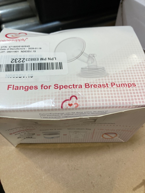 Photo 1 of Nenesupply 19mm 2 pc Flanges Duckbill Valves Compatible with Spectra S2 S1 9 Plus Synergy Gold Breastpump Replacement to Spectra Pump Parts Flange Accessories Wide Mouth Work with Backflow Protector