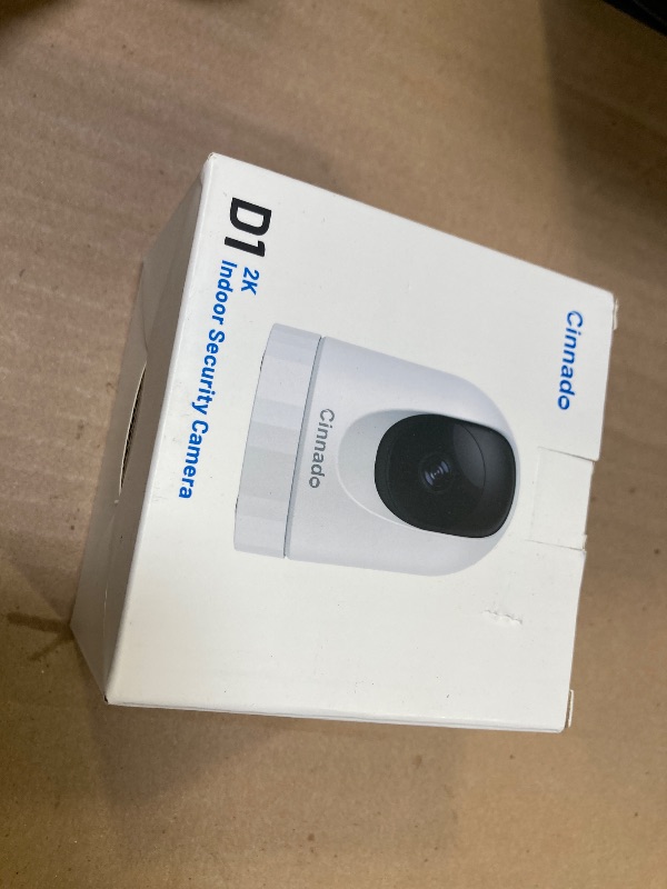 Photo 1 of Cinnado Security Camera Indoor-2K 360° WiFi Cameras for Home Security?Pet/Dog/Baby Camera with Phone app, 2-Way Audio, Night Vision, 24/7 SD Card Storage, Works with Alexa & Google Home (2.4Ghz)-D1