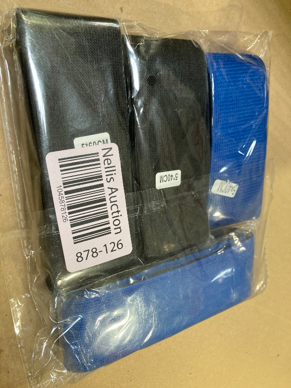 Photo 1 of 4 PCS Colorful Car Trunk Organizer Straps, Cars Storage Organizer Straps, Car Accessories, Cargo Storage Strap for SUV, Truck, Van (Blue, Black)