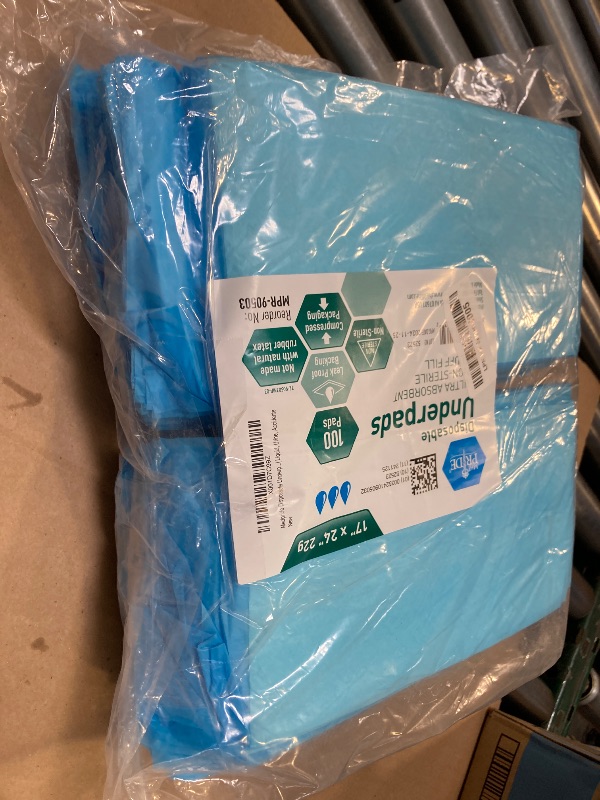 Photo 1 of Medpride Disposable Underpads 17'' x 24''  Incontinence Pads, Bed Covers, Puppy Training | Thick, Super Absorbent Protection for Kids, Adults, Elderly | Liquid, Urine, Accidents